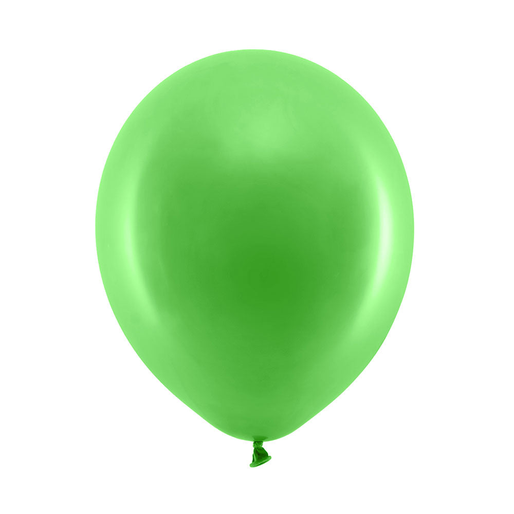 Pastel Latex Balloons Green X10