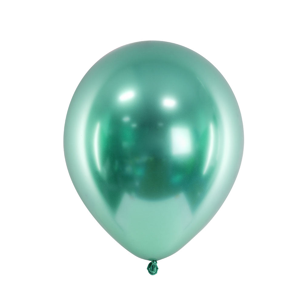Glossy Latex Balloons Green X50