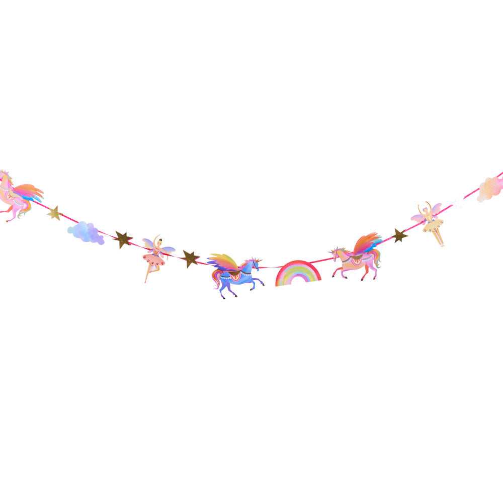 Unicorn Fairy Princess Party Garland 3m