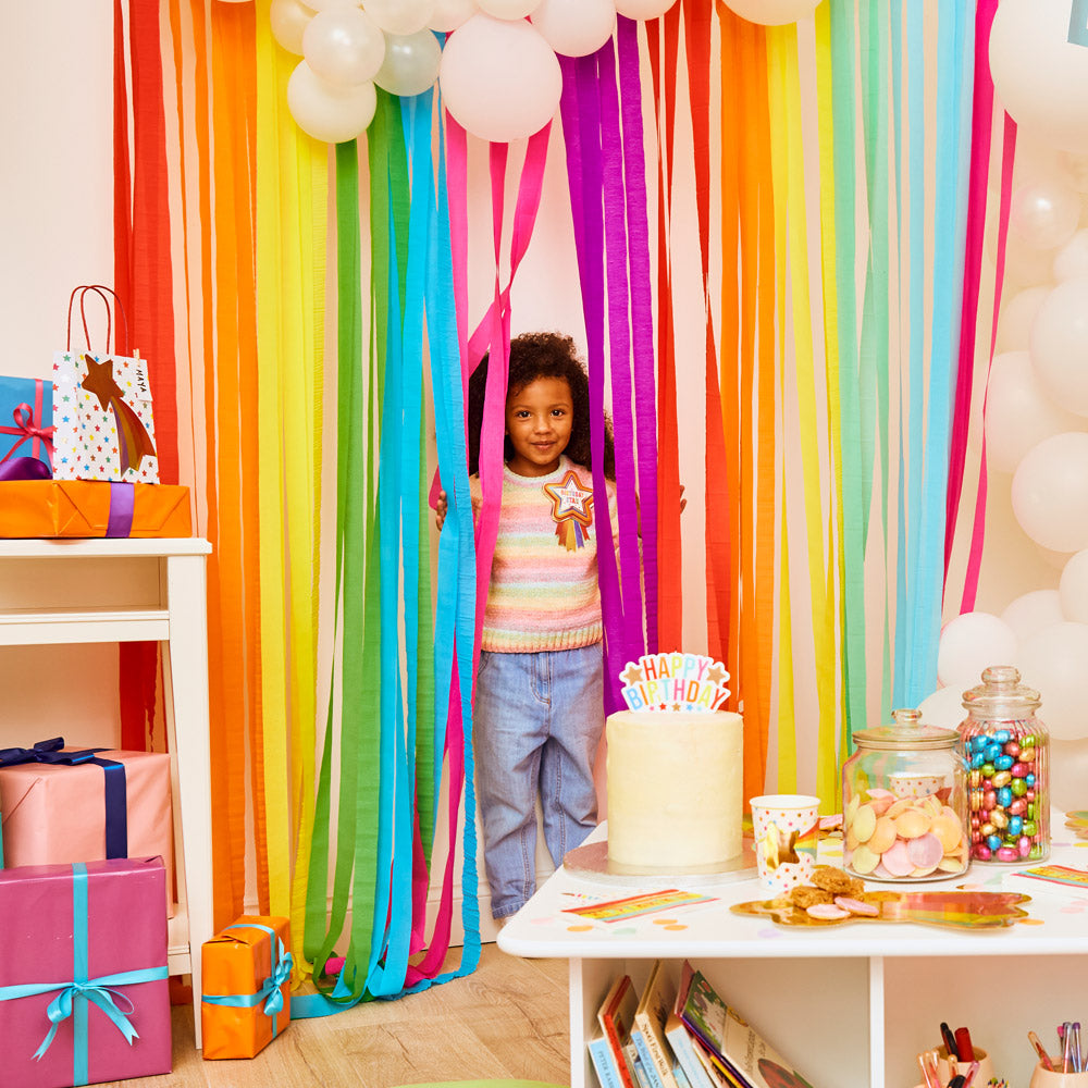 Rainbow Party Streamers X6