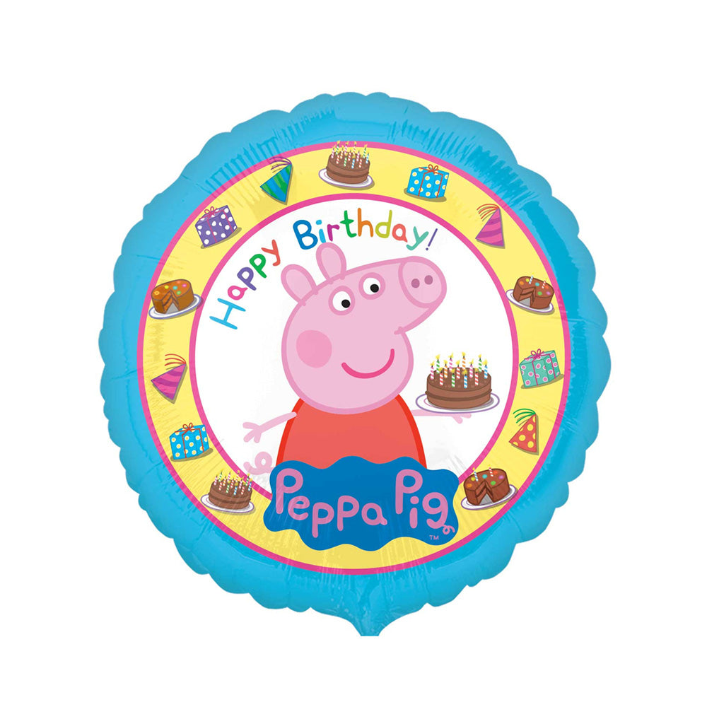 Peppa Pig Birthday Round Helium Balloon