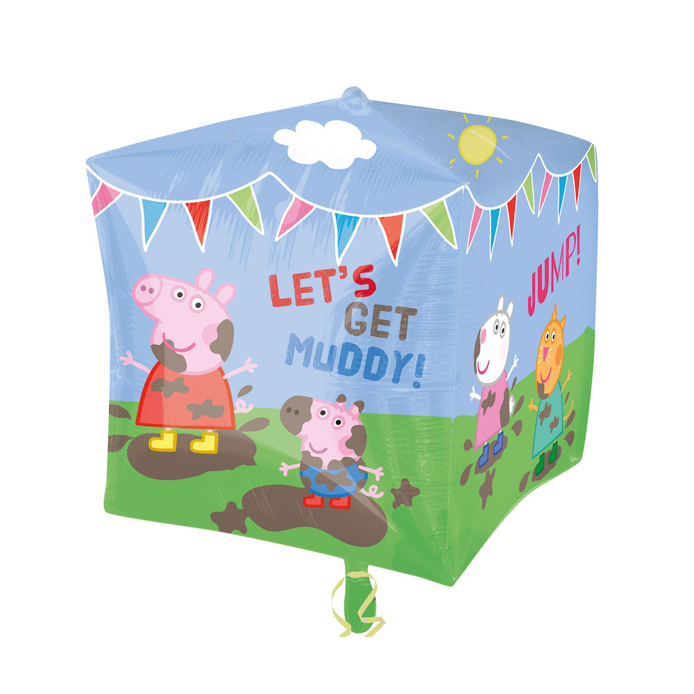 Click to view product details and reviews for Peppa Pig Cubez Foil Balloon.