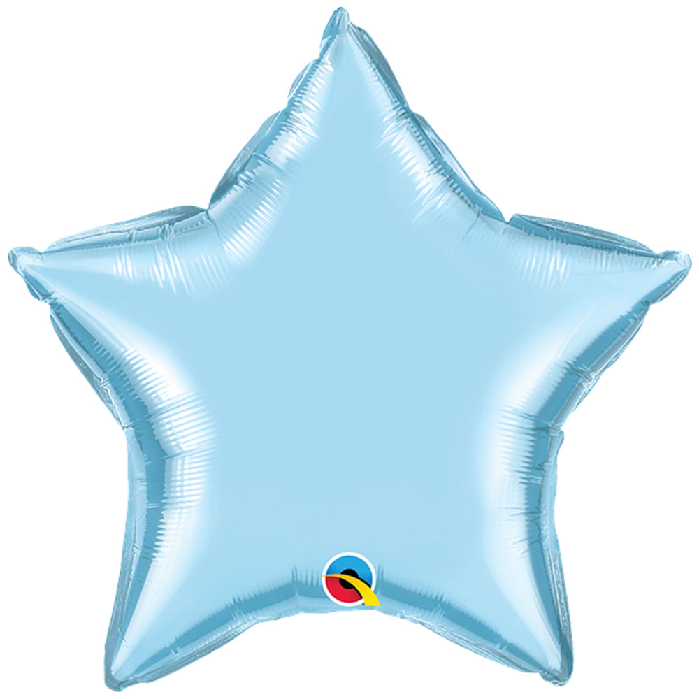 Click to view product details and reviews for Star Foil Balloon Light Blue Pearl.
