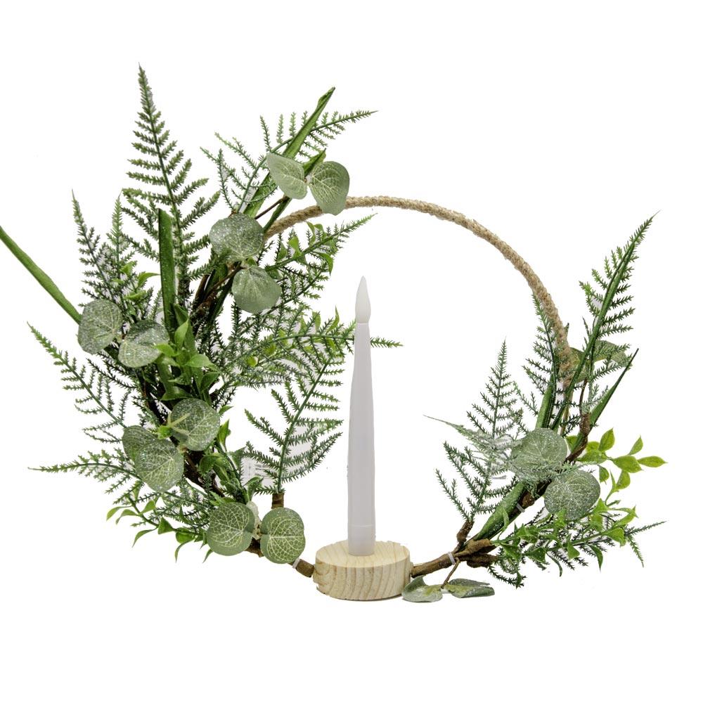 Click to view product details and reviews for Led Candle Wreath Decoration.