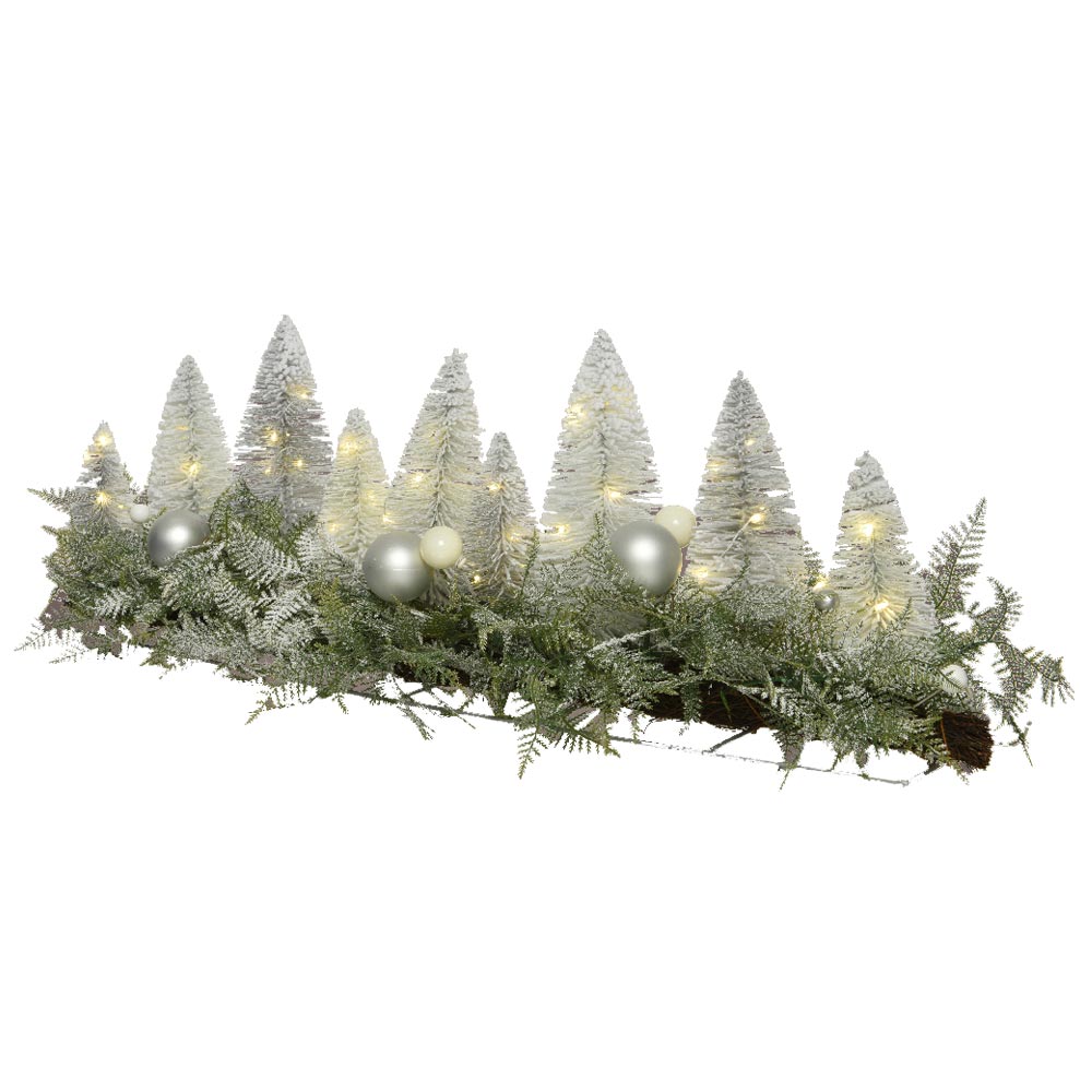 Micro Led Snowy Trees Centrepiece