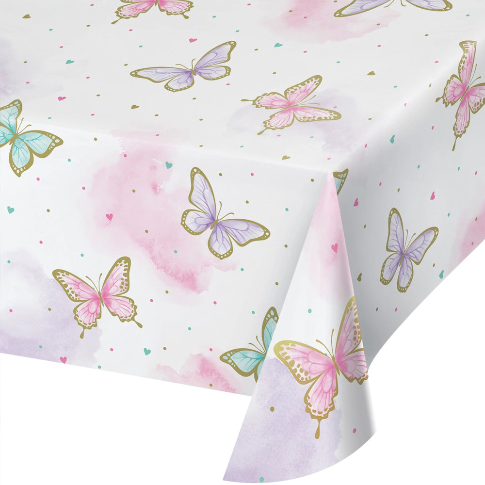 Click to view product details and reviews for Butterfly Shimmer Paper Table Cover.