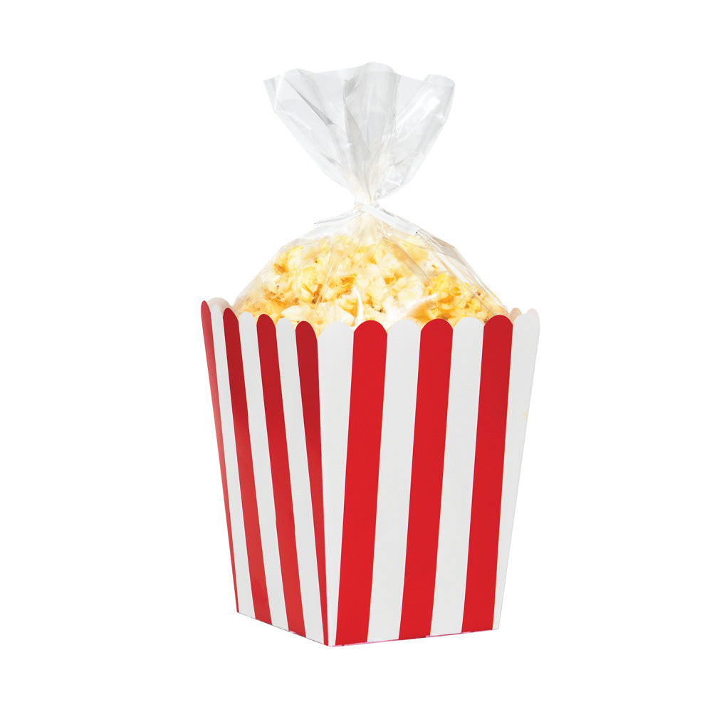 Carnival Popcorn Boxes With Cello Bag X8