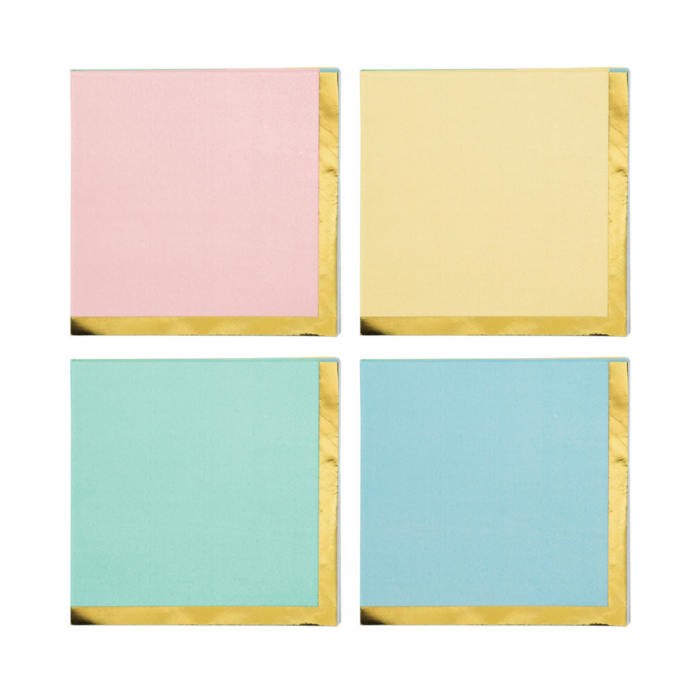 Click to view product details and reviews for Pastel Beverage Party Napkins X16.