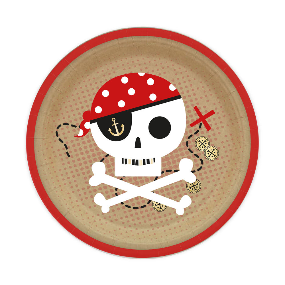 Click to view product details and reviews for Treasure Island Paper Party Plates X8.