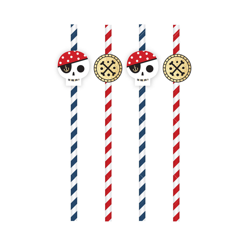 Click to view product details and reviews for Treasure Island Paper Party Straws X6.