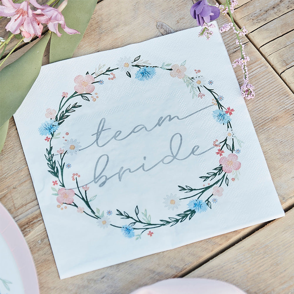 Click to view product details and reviews for Boho Bride Paper Party Napkins X20.