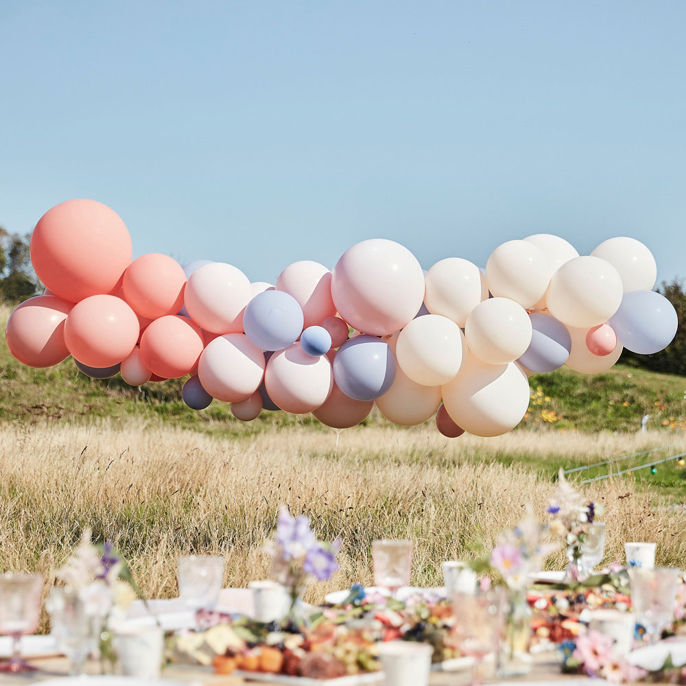 Boho Bride Balloon Garland