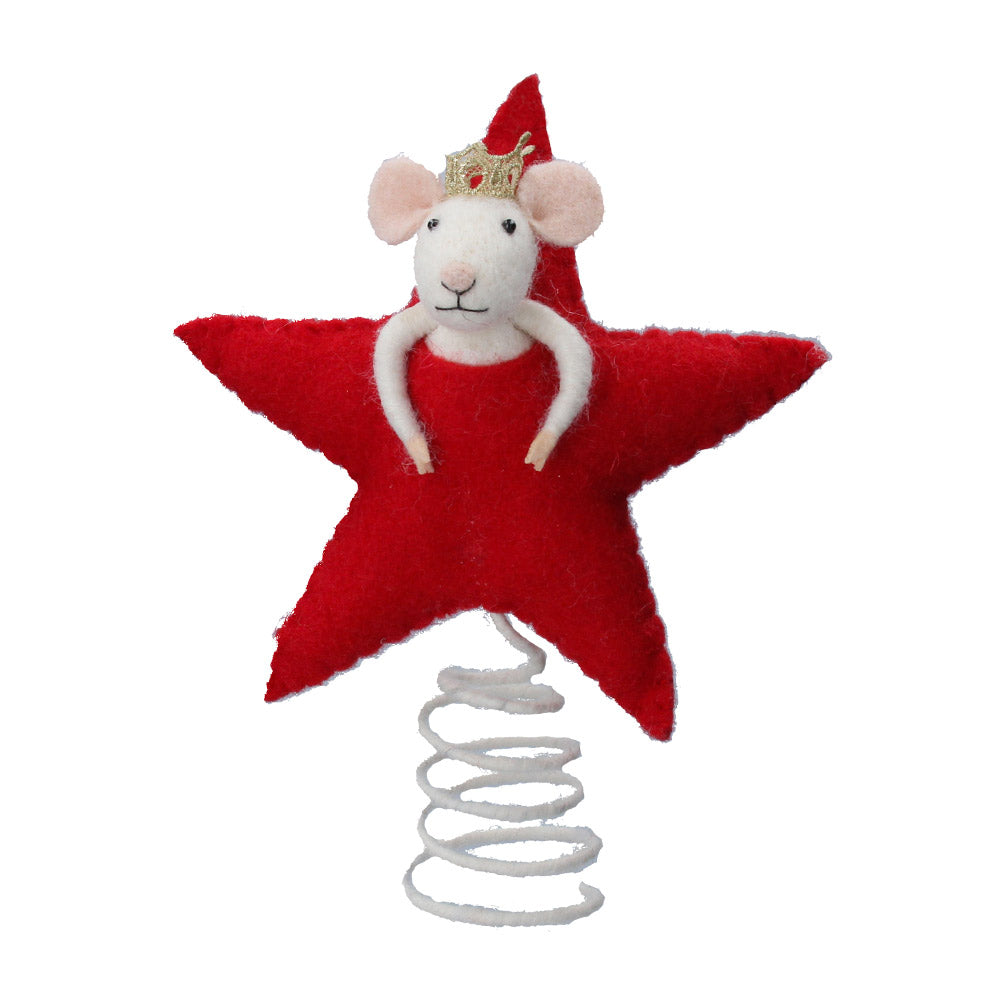 Click to view product details and reviews for Festive Mouse Star Tree Topper.
