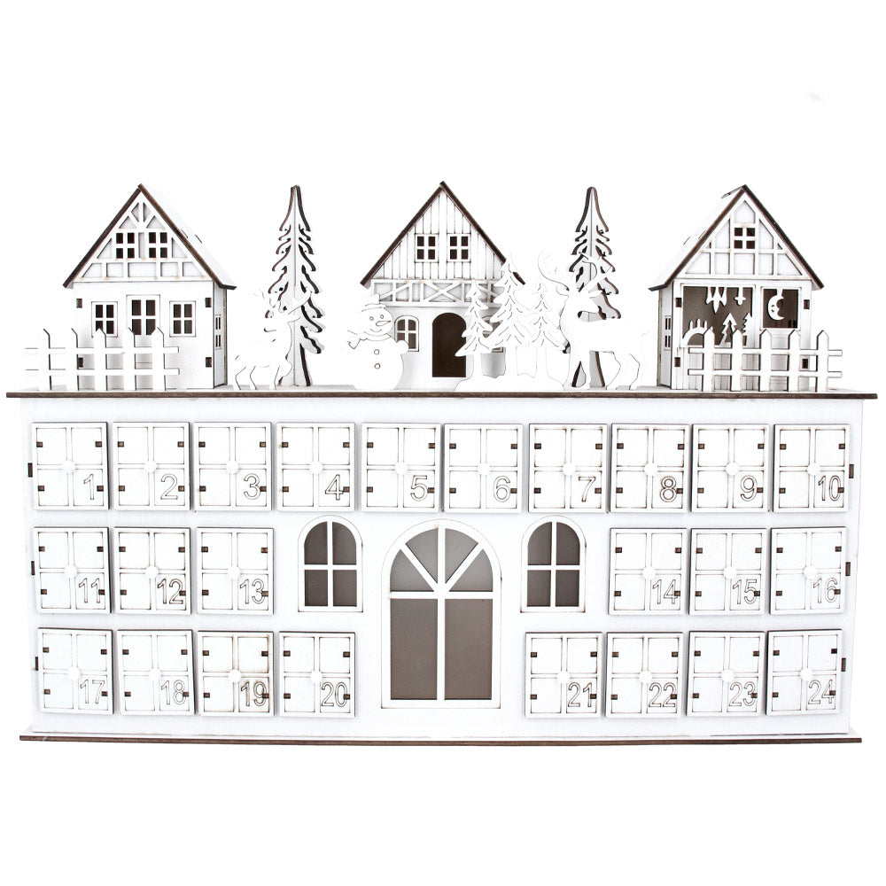 Click to view product details and reviews for Wooden Led House Advent Calendar.