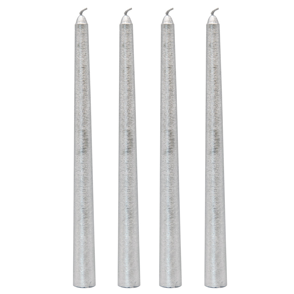 Taper Candles Silver