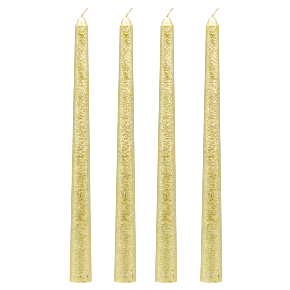 Click to view product details and reviews for Taper Candles Gold.