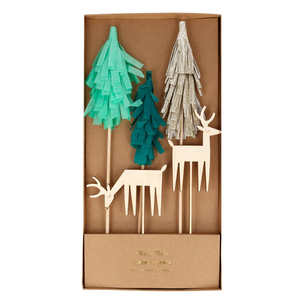 Click to view product details and reviews for Woodland And Reindeer Cake Toppers X5.