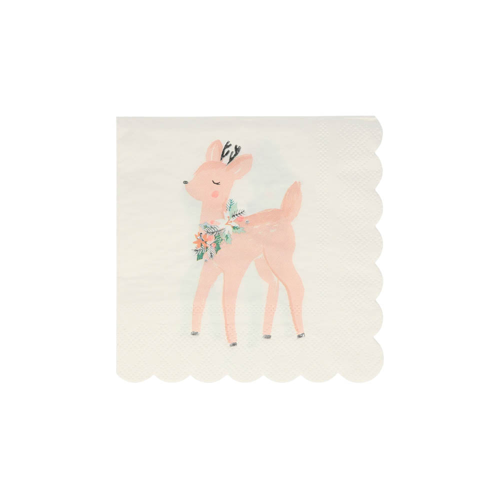 Click to view product details and reviews for Pastel Deer Napkins X16.