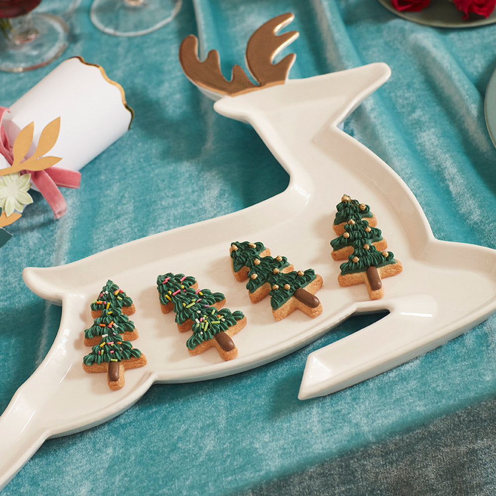 Click to view product details and reviews for Ceramic Reindeer Plates X2.