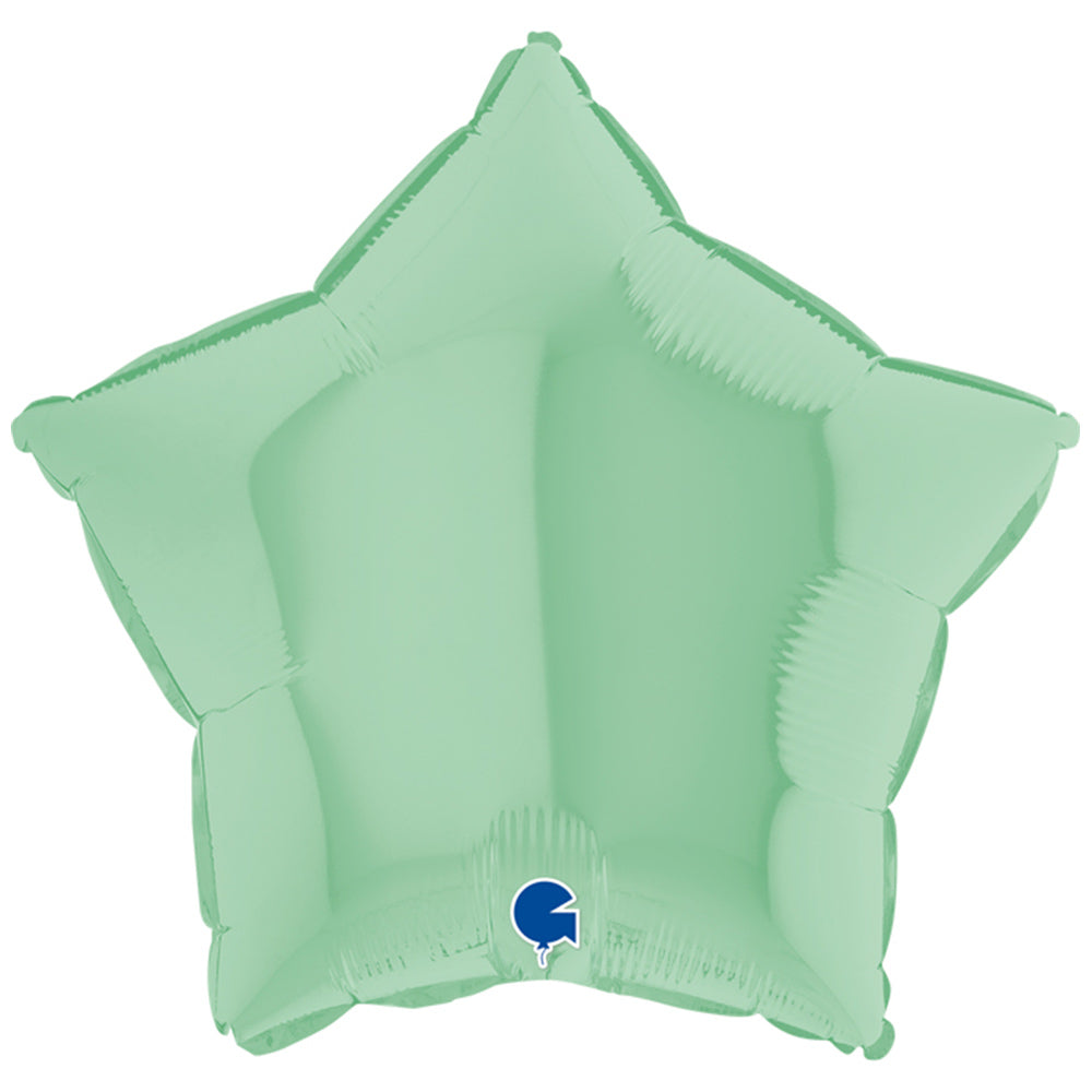 Click to view product details and reviews for Star Foil Balloon Matte Green.