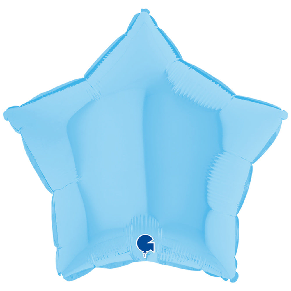 Click to view product details and reviews for Star Foil Balloon Matte Blue.