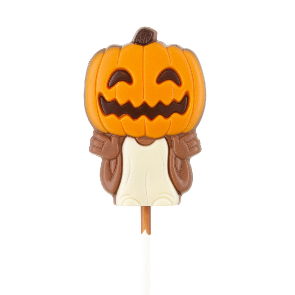 Click to view product details and reviews for Halloween Chocolate Lolly Pumpkin 35g.