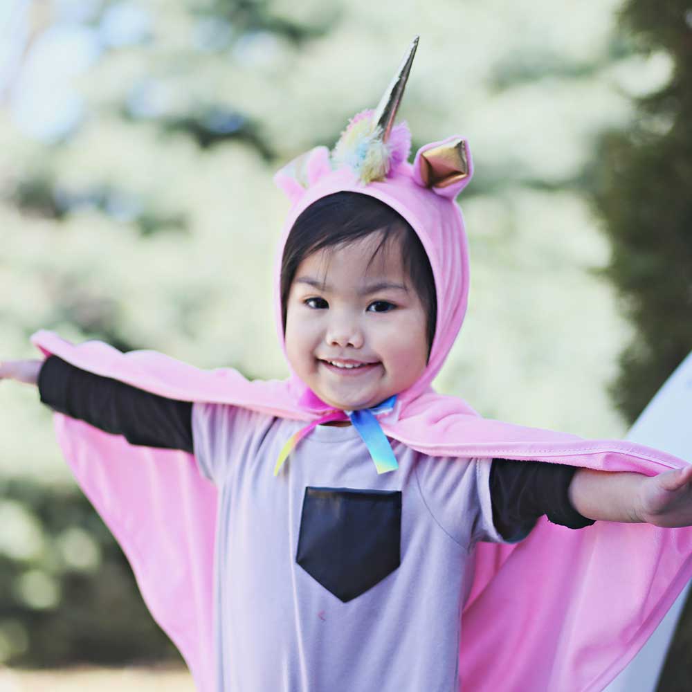 Click to view product details and reviews for Baby Unicorn Cape Pink.