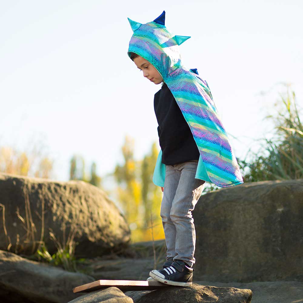 Click to view product details and reviews for Kids Unicorn Dragon Reversible Cape.