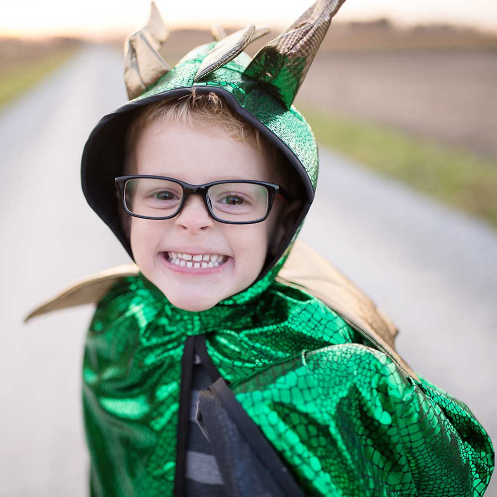 Kids Dragon Cape Green