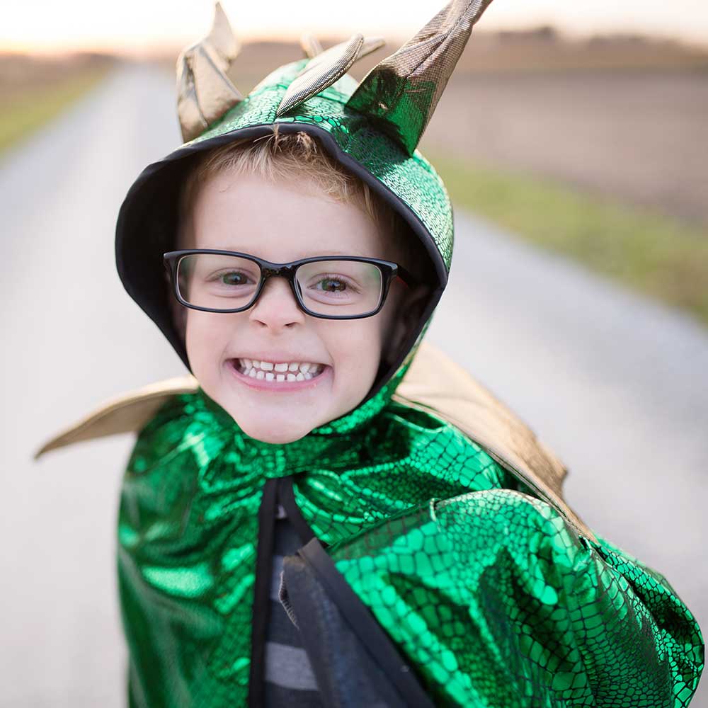 Click to view product details and reviews for Kids Dragon Cape Green.