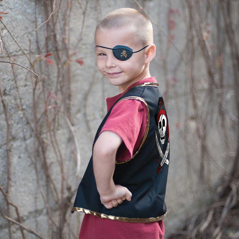 Click to view product details and reviews for Kids Pirate Vest And Eye Patch.