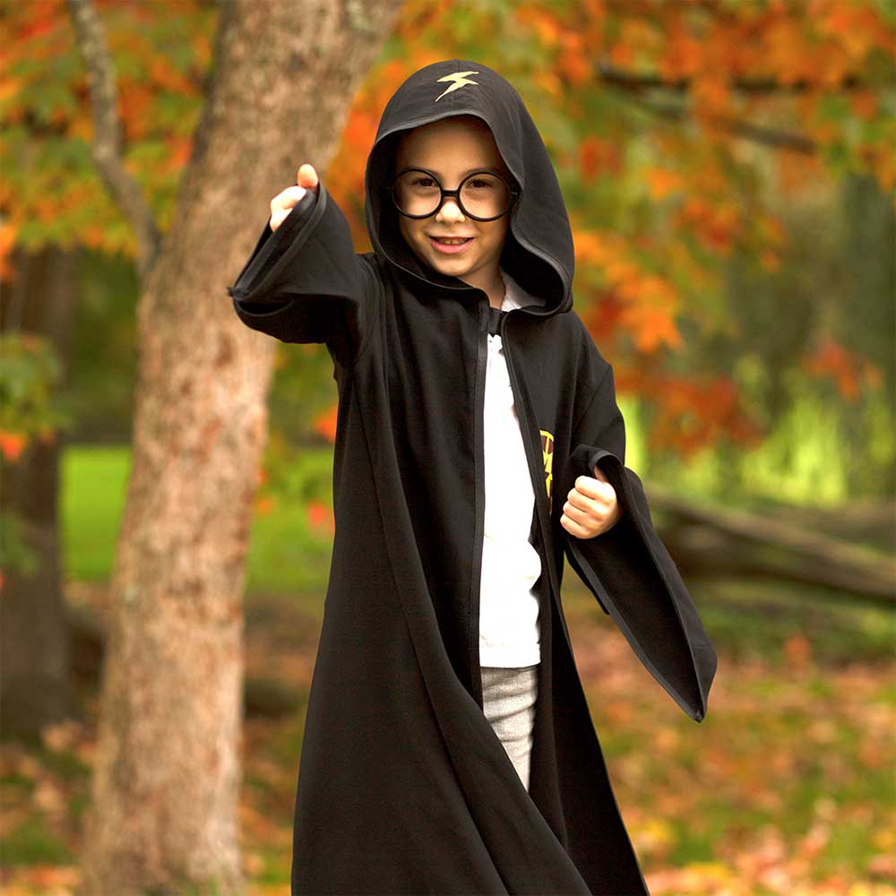 Click to view product details and reviews for Kids Wizard Cloak With Glasses.