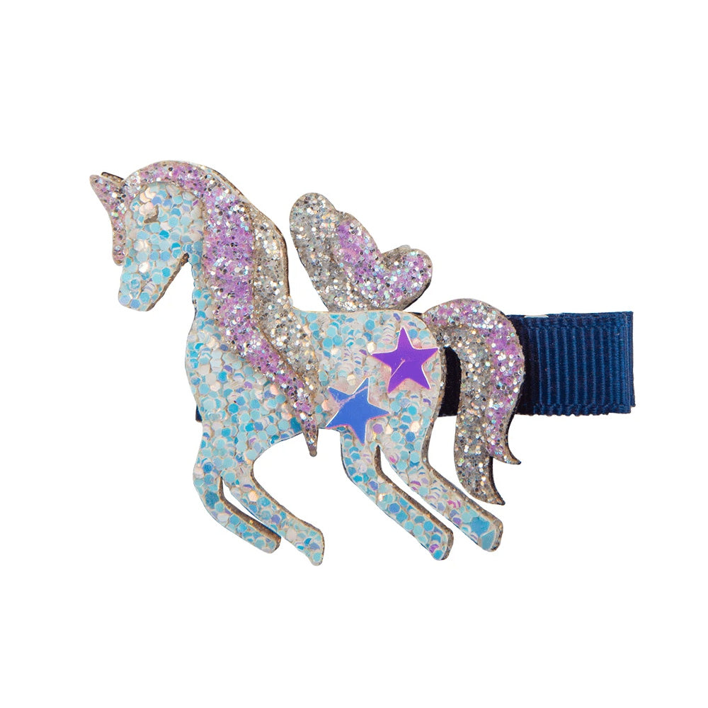 Click to view product details and reviews for Unicorn Hairclip Navy.