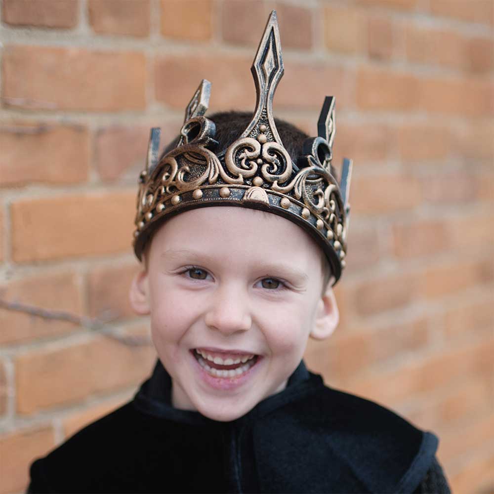Click to view product details and reviews for Kids Medieval Crown Gold And Black.