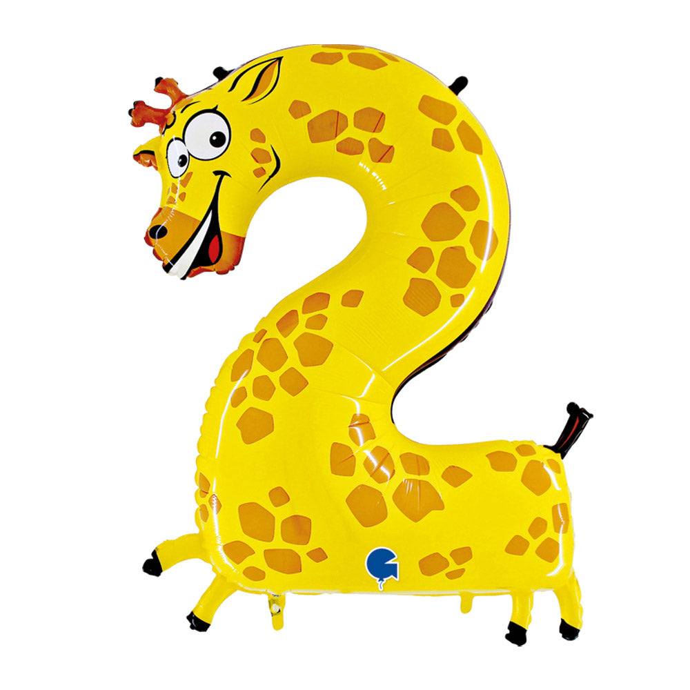 Animaloon Giraffe Helium Balloon Number 2