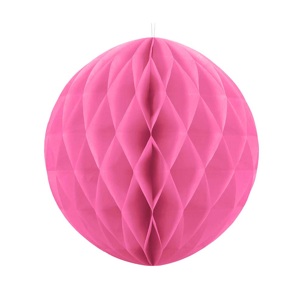 Honeycomb Paper Ball 40cm Pink