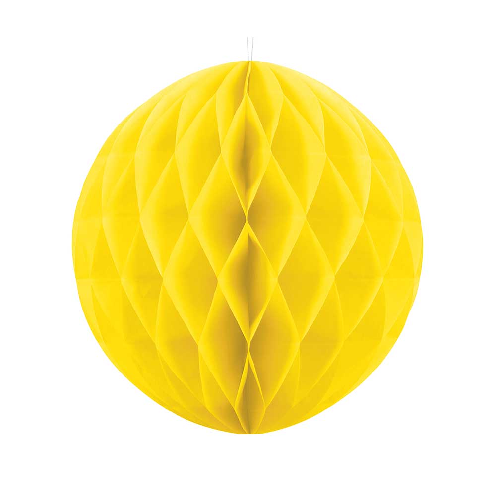 Honeycomb Paper Ball 40cm Yellow