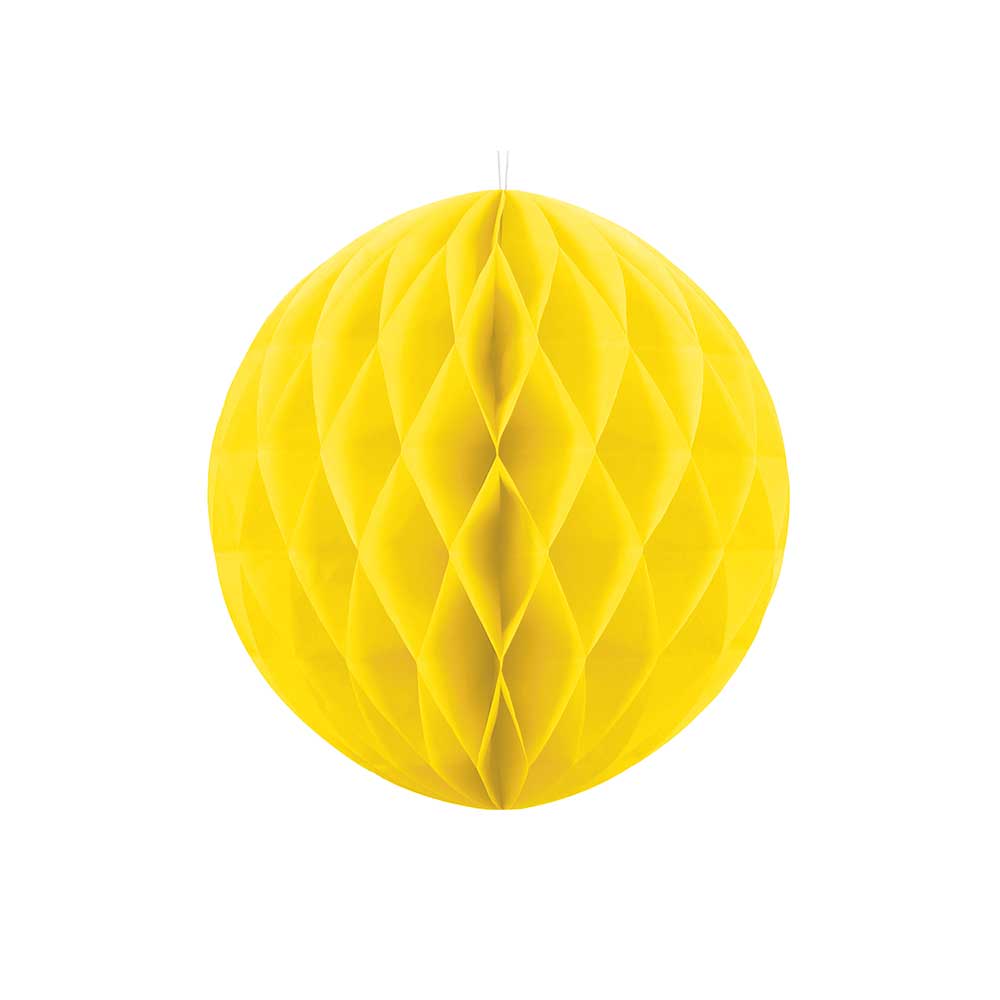Honeycomb Paper Ball 30cm Yellow