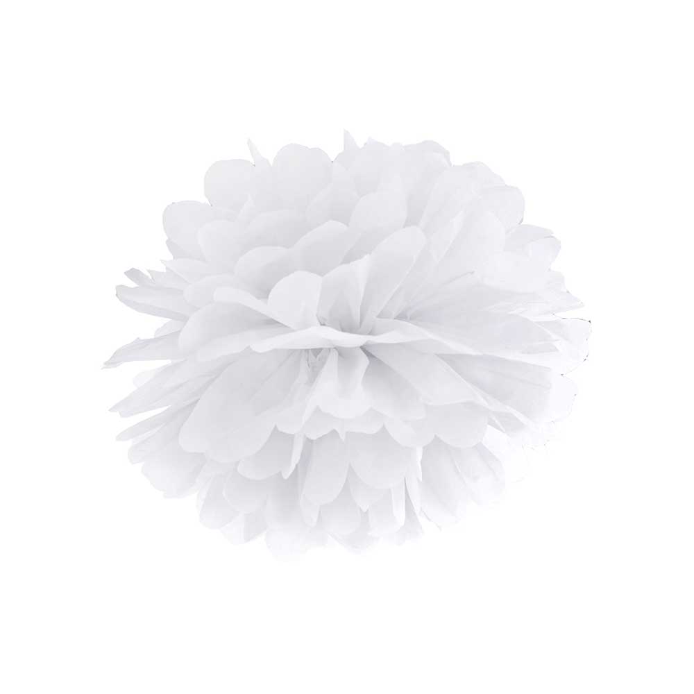 Click to view product details and reviews for Paper Pom Pom Decoration 35cm White.