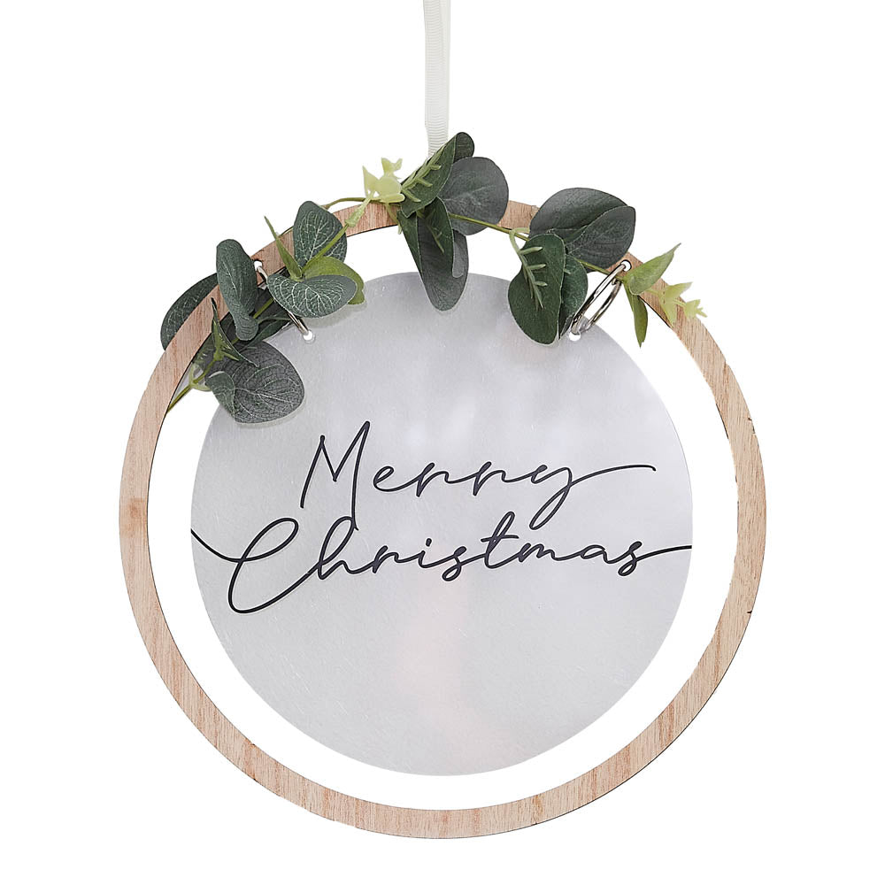 Click to view product details and reviews for Merry Christmas Wooden Wreath.