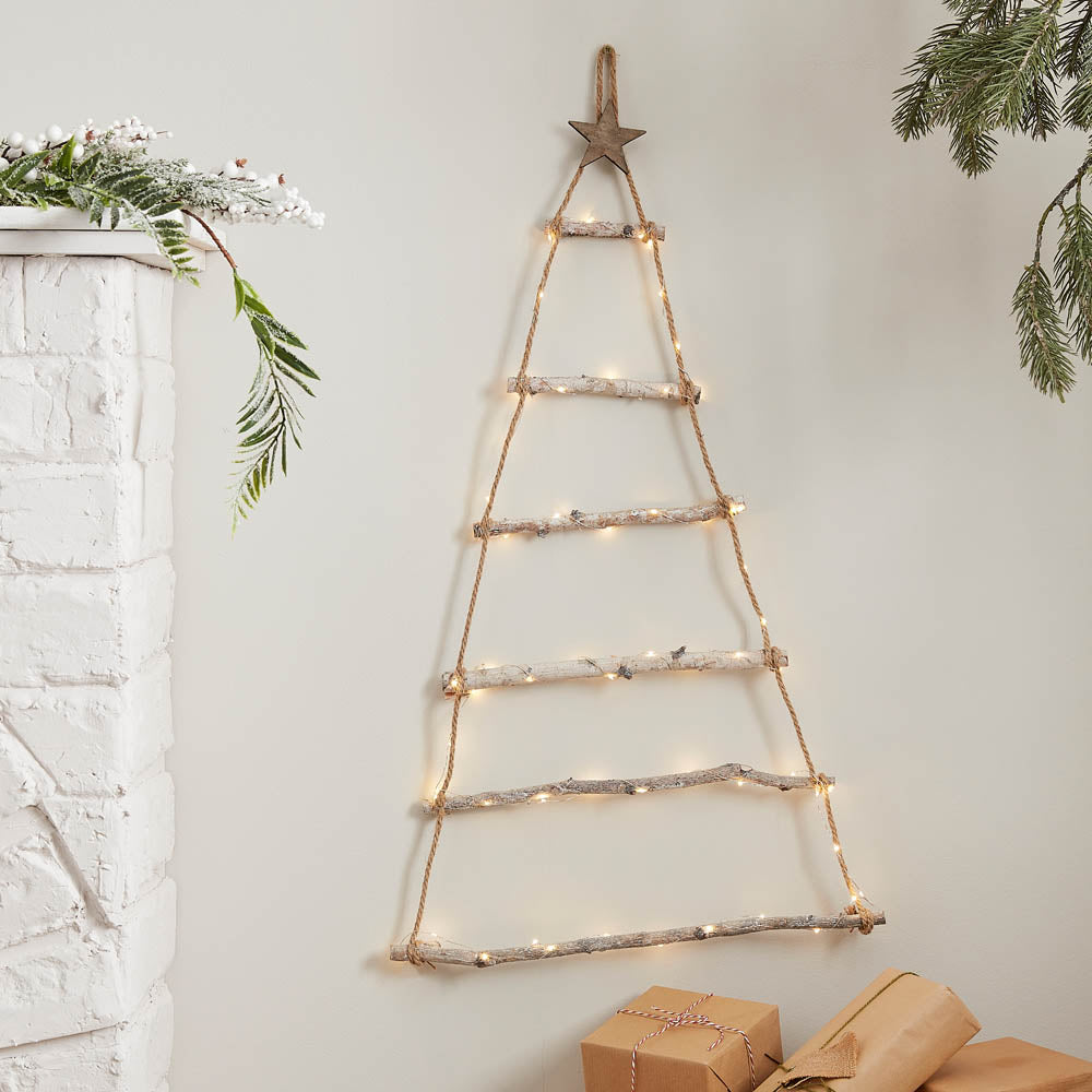 Wall Hanging Christmas Tree With Led Lights