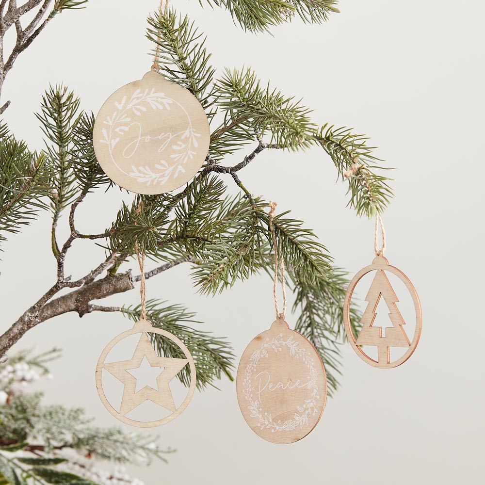 Click to view product details and reviews for Wooden Hanging Christmas Decorations Foliage Sprigs.