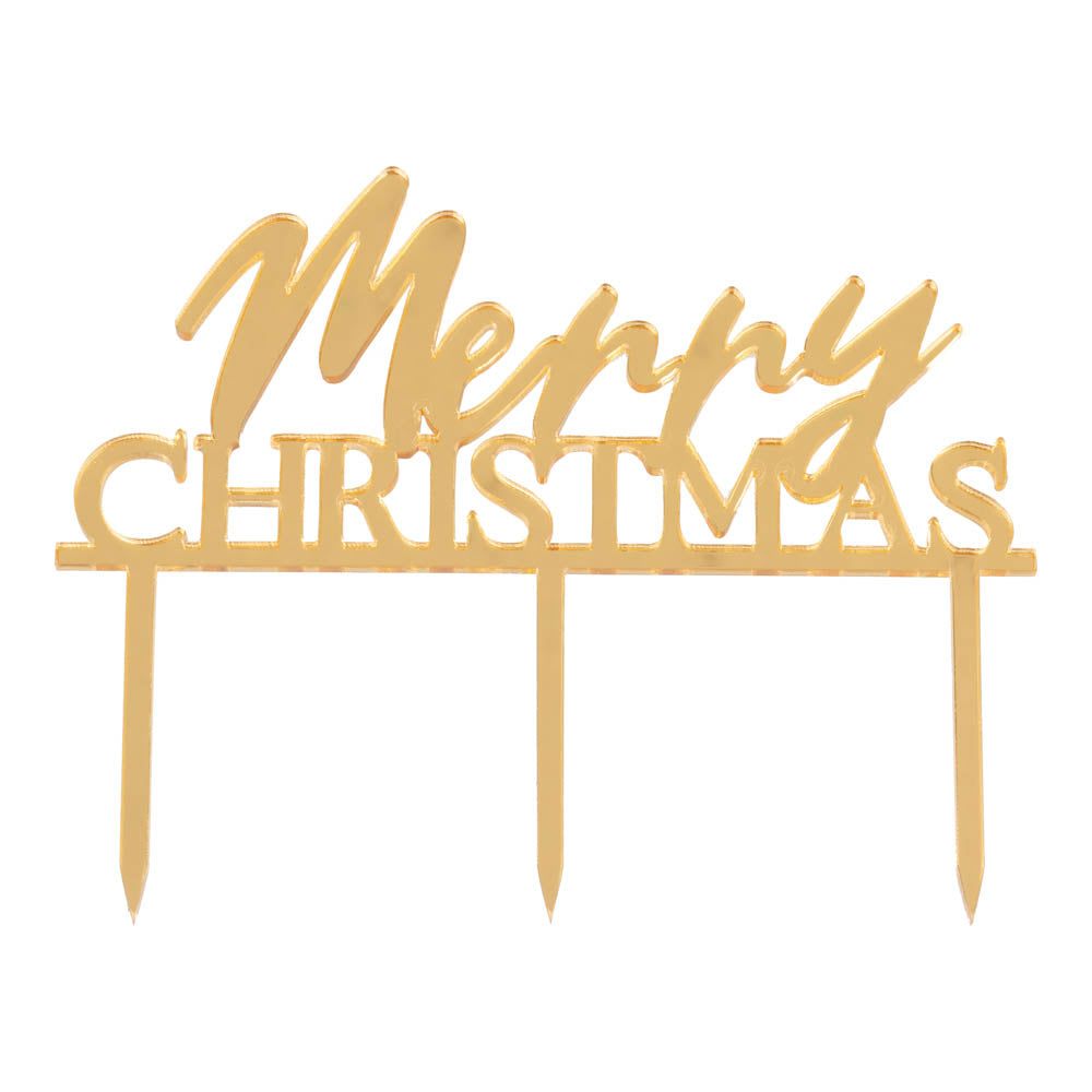 Click to view product details and reviews for Merry Christmas Acrylic Cake Topper.