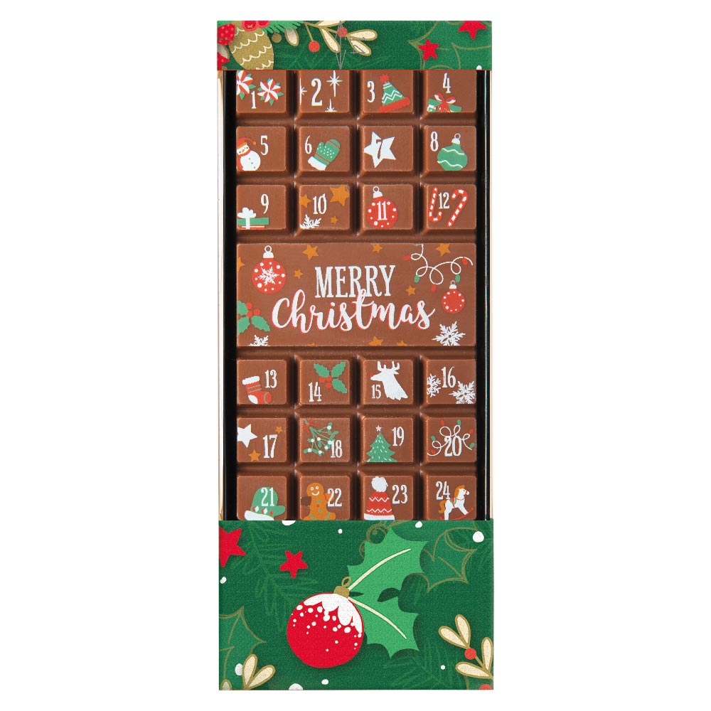 Click to view product details and reviews for Chocolate Advent Calendar In A Bar 70g.