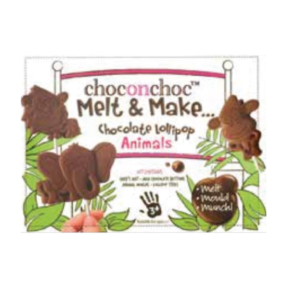 Click to view product details and reviews for Melt And Make Chocolate Lollipop Animals 300g.