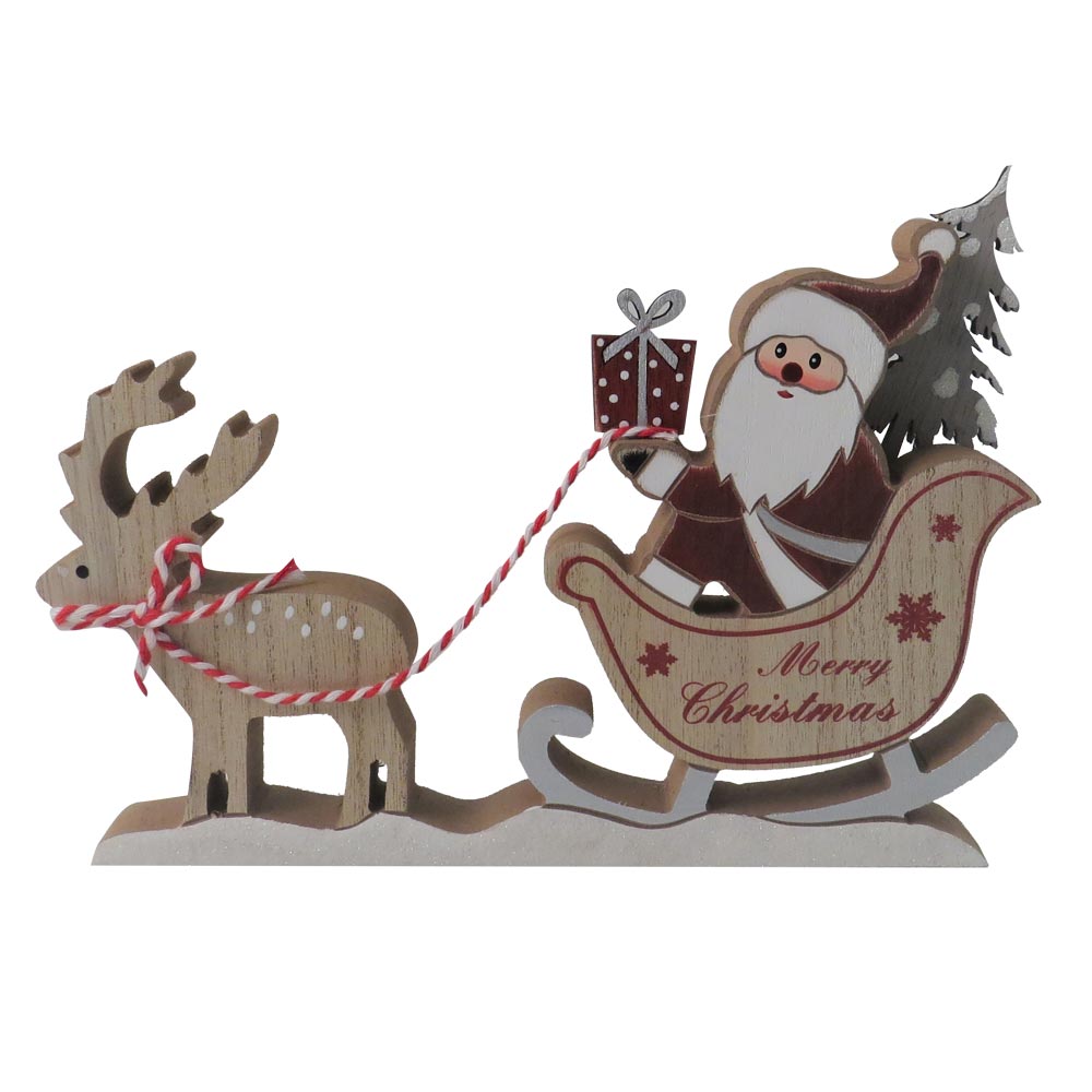 Click to view product details and reviews for Santa On Sleigh Ornament.