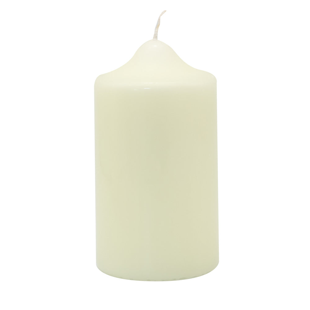 Click to view product details and reviews for Ivory Chapel Candle 13cm X 7cm.