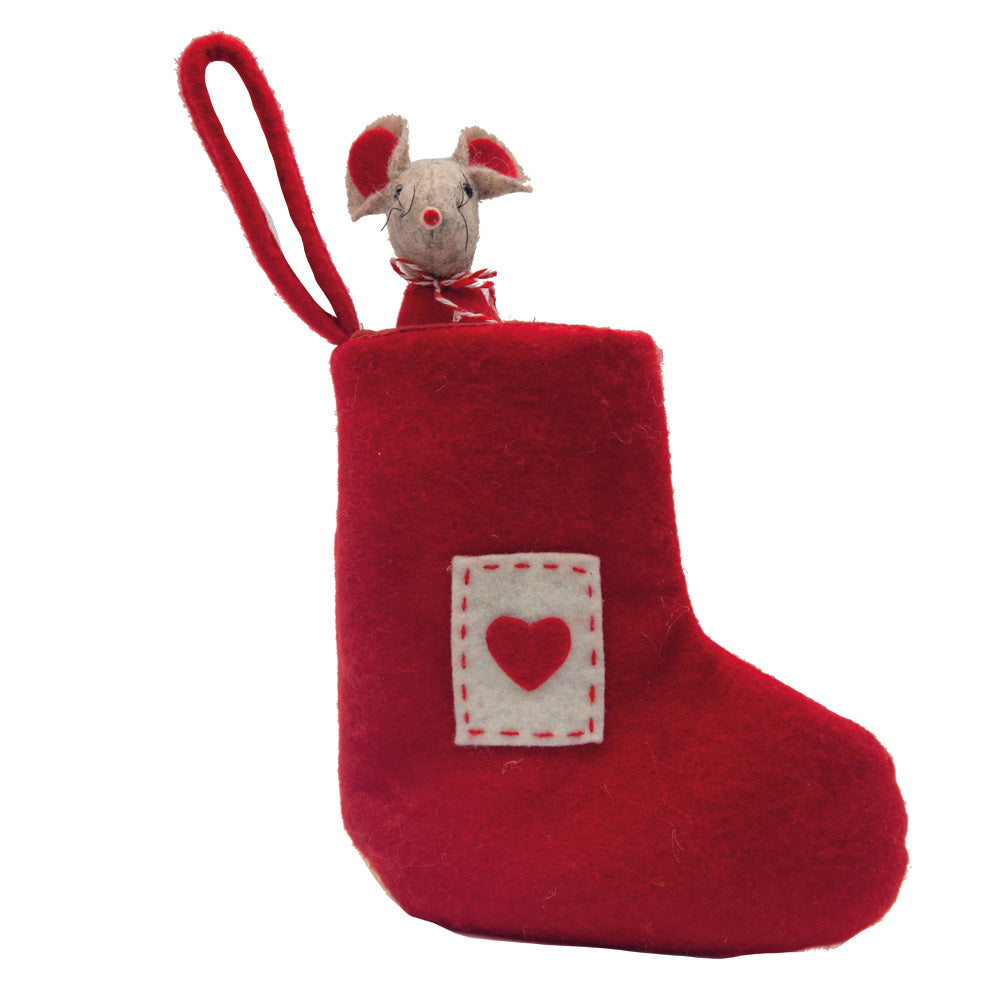 Click to view product details and reviews for Hanging Mice In Stockings.