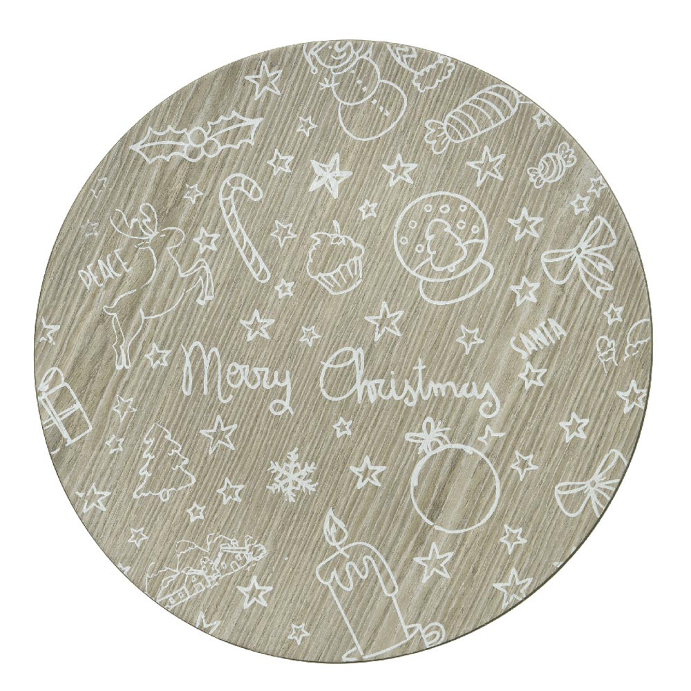 Christmas Decorative Wooden Plate