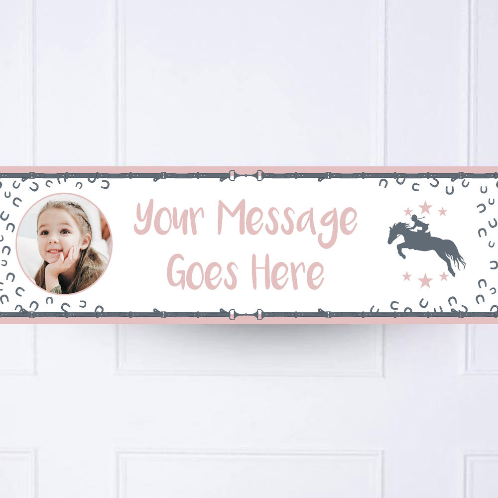 Click to view product details and reviews for Horse Riding Personalised Party Banner.